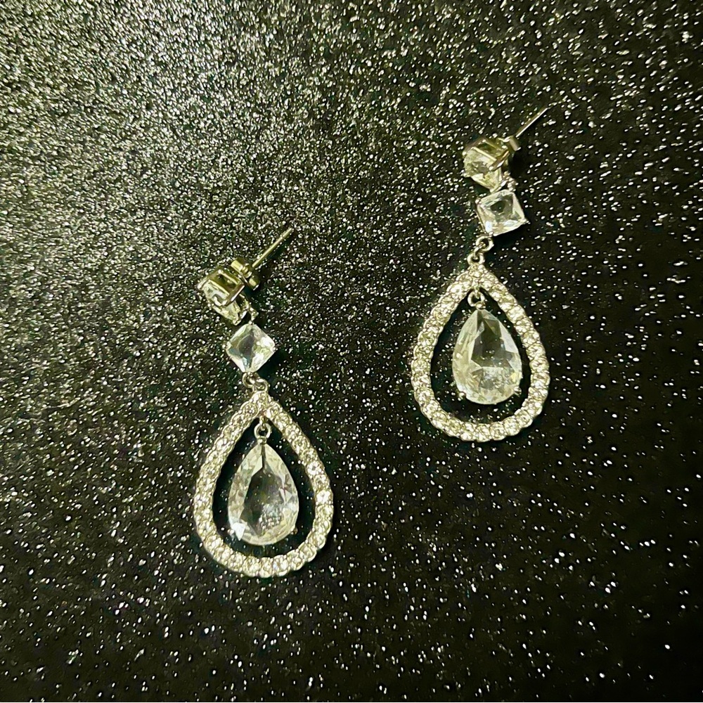 Women's  Silver Earrings Cubic Zirconia